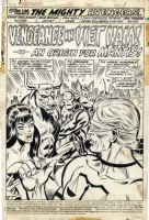 Avengers 123 page 1 by Bob Brown and Don Heck (1974) Comic Art